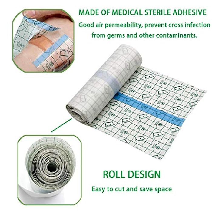 Flatoedu Tattoo Aftercare Bandage Roll 6" x 2 Yard - Waterproof Transparent Film for Tattoo Initial Healing and Skin Repair Adhesive Tattoo Supply Wrap - Image 3